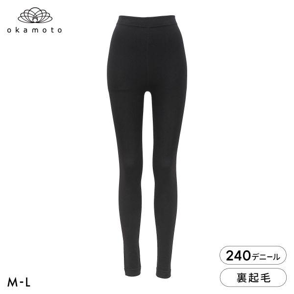 冬レギンス 240デニール 10分丈 裏起毛 ふんわりあたたか レディース M-L JM-L JJM...