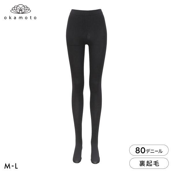 冬レギンス 80デニール タイツ 裏起毛 ふんわりあたたか レディース M-L JM-L JJM-L...