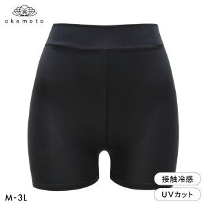 プラチナモア レギンス 1分丈 ひんやり冷感キープ 吸水速乾 M L LL 3L 大きいサイズ レディース 夏 紫外線対策 okamoto｜SHIROHATO(白鳩)