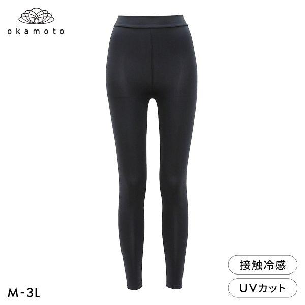 プラチナモア レギンス 10分丈 ひんやり冷感キープ 吸水速乾 M L LL 3L 大きいサイズ レ...