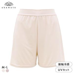 レギンス インナー プラチナモア ペチコートレギンス 3分丈 ひんやり冷感キープ 吸水速乾 透け防止 おなかゆったり ML レディース 夏 okamoto 下着女性