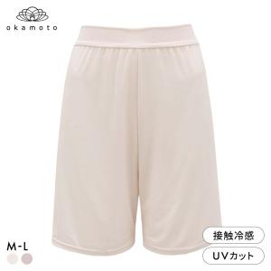 プラチナモア ペチコートレギンス 5分丈 ひんやり冷感キープ 吸水速乾 透け防止 おなかゆったり ML レディース 夏 okamoto｜SHIROHATO(白鳩)