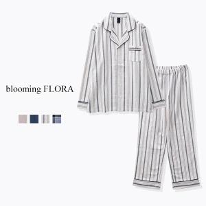 ルームウェア パジャマ 上下セット メンズ ブルーミングフローラ