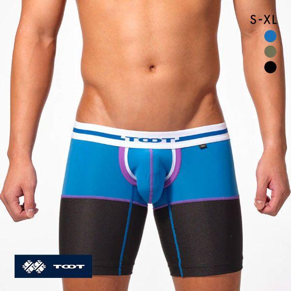 トゥート TOOT レイヤード ロングボクサー ボクサーパンツ メンズ 前とじ LB24S008 ク...