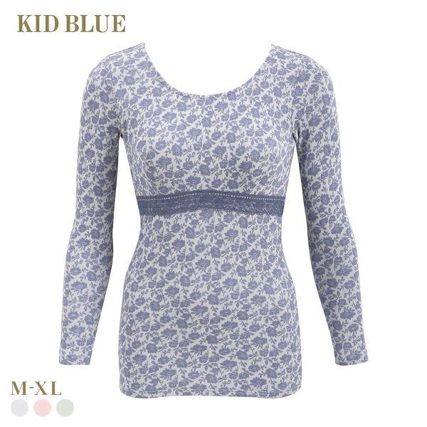 キッドブルー 25フラワーJQ カップ付き 長袖 レディース インナー KID BLUE 大きいサイ...