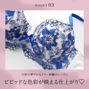 ブラジャー ショーツセット サンエイ 脇高 ビ...の詳細画像4
