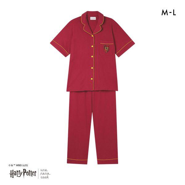 ハリー・ポッター × ウンナナクール Harry Potter 綿100％ 開襟半袖パジャマ ルーム...