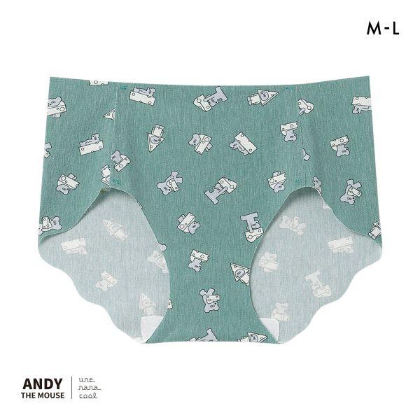 ウンナナクール MADE WITH ねずみのANDY 綿混 フラット仕上げ ショーツ une nan...