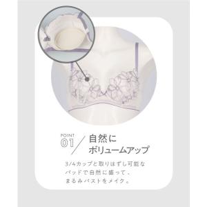 ブラジャー ショーツセット アンフィ ブラ&シ...の詳細画像2