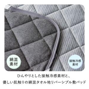 ニッセン 接触冷感 綿混タオル地吸汗速乾リバー...の詳細画像2