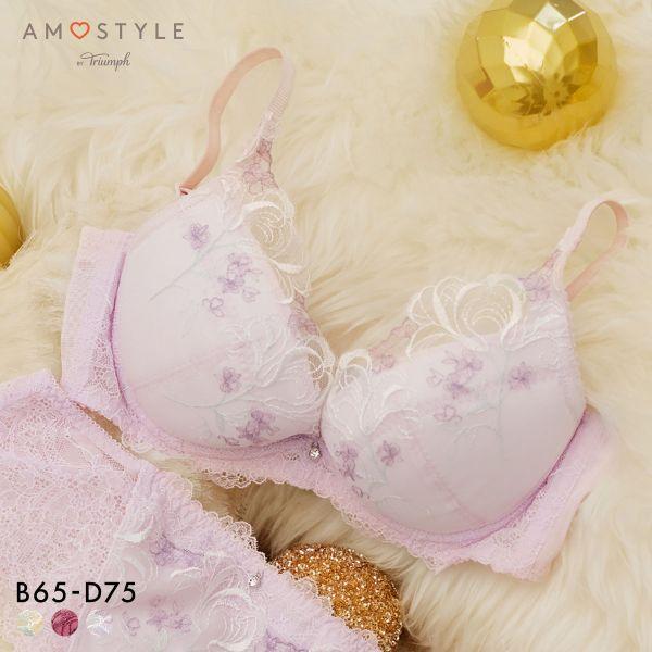 アモスタイル AMST1538 チャーミングラマースリムラインDeepV ウィンターリリー 3/4カ...