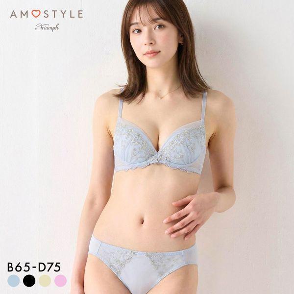 アモスタイル AMST528 マイジュエリー デコルテビューティブラ ブラセット ブラジャー ショー...