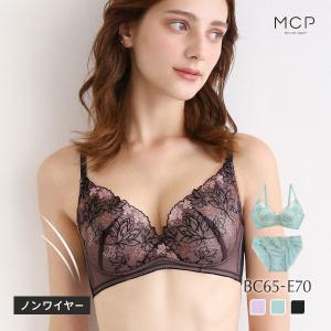 ブラジャー ショーツセット ノンワイヤー 脇高 ...の商品画像