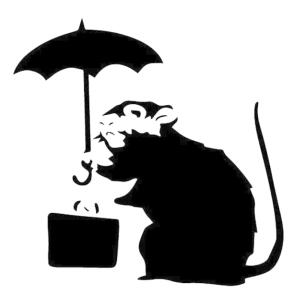 バンクシー Banksy ネズミ カッティング ステッカー