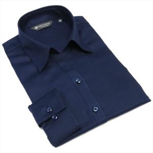 スキッパー 長袖 形態安定 レディースシャツ 綿100%｜shirt