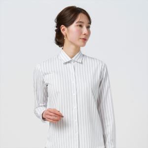 【レディースDAY】【20%OFF】【SALE】ワイド 長袖 形態安定 レディースシャツ｜shirt