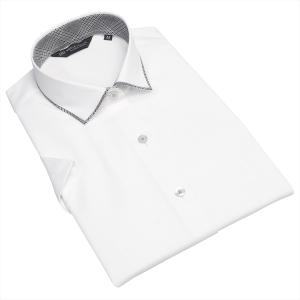 【透け防止】 ワイド 半袖 形態安定 レディースシャツ｜shirt