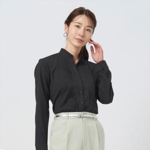 【期間限定】【10%OFF】【SALE】【デザイン】 COFREX スキッパータック 長袖 レディースシャツ｜shirt