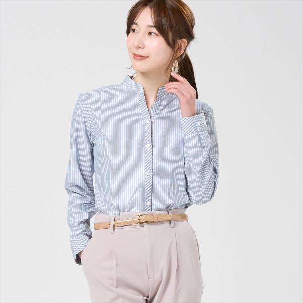 【公式】東京シャツ 【COFREX】  スキッパー 長袖 レディースデザインシャツ