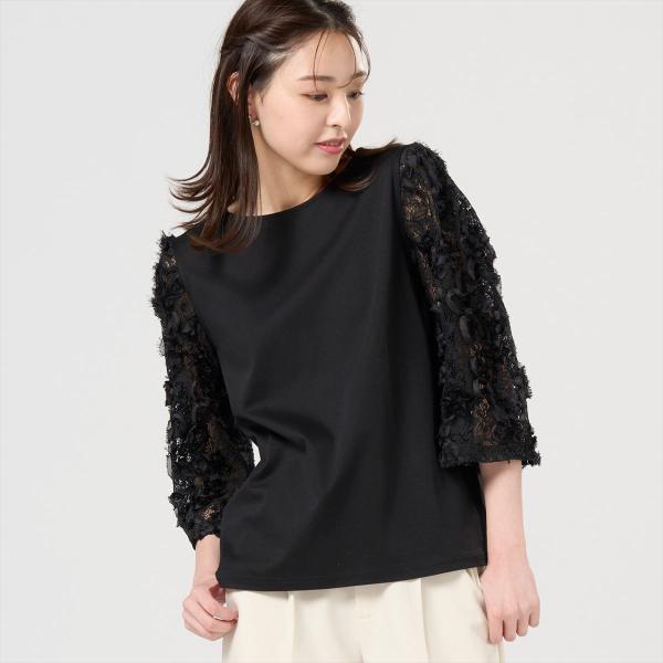 タイムセール商品1 - 【タイムセール 9/7 AM10時まで】【47%OFF】【SALE】【公式】東京シャツ フレア袖レースブラウス 七分袖 レディース