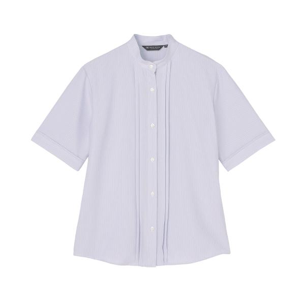 タイムセール商品2 - 【週末限定 タイムセール】【10%OFF】【SALE】【公式】東京シャツ 【吸水速乾】【COFREX】 スタンド衿 ピンタック ブラウス 五分袖 レディースデザインシャツ