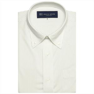 【COOL SILVER】 ボタンダウン 半袖 形態安定 ワイシャツ