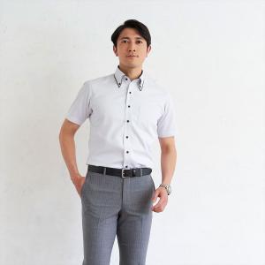【Layered Cool】 ボタンダウン 半袖 形態安定 ワイシャツ｜shirt