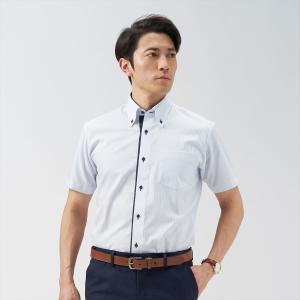 【超形態安定】 ボタンダウン 半袖 形態安定 ワイシャツ｜shirt