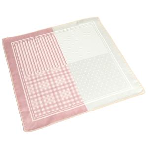 ポケットチーフ / ビジネス / フォーマル / 絹100% ピンク系 4面異柄｜shirt