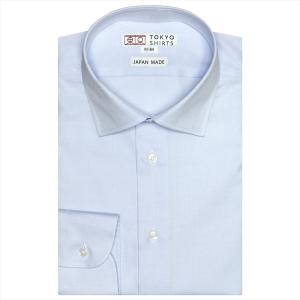 【国産しゃれシャツ】 セミワイド 長袖 形態安定 ワイシャツ 綿100%｜shirt