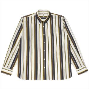 【Pitta Re:)】 カジュアルシャツ ラウンドテール レギュラー 長袖 メンズ｜shirt