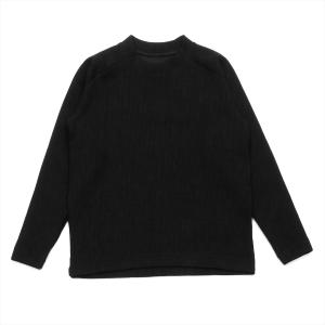 【Pitta Re:)】 メンズニット クルーネックニット 黒系｜shirt