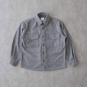 ウールカシミヤナイロン リラックスCPOシャツ＜ミディアムグレー＞｜shirt