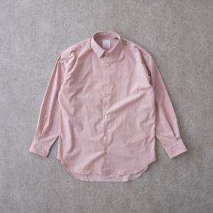 コーデュロイ リラックスワイドヨークシャツ＜スモーキーピンク＞｜shirt