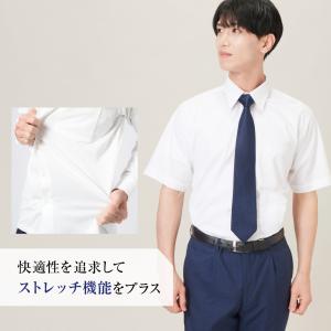 ワイシャツ メンズ 半袖 ニットシャツ ノーア...の詳細画像3