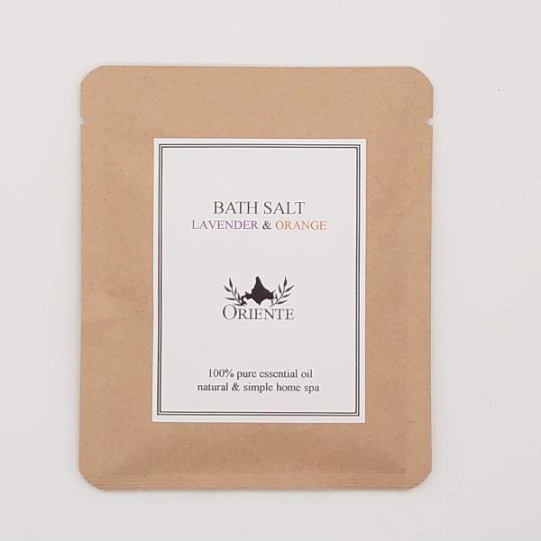 バスソルト　ラベンダー＆オレンジ×２袋　〜北海道からの贈り物〜