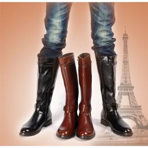 バイクブーツ  革ブーツ  ロングブーツ　メンズシューズ