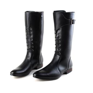 ロングブーツ　バイクブーツ  革ブーツ  メンズシューズ