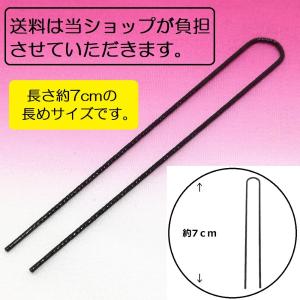 ヘアピン ネジピン Uピン 長め 約7cm 20本 送料無料 ヘアアレンジ ヘアセット 和装ヘア お団子ヘア アップスタイル まとめ髪 夜会巻き プロ仕様 美容師 NJP01-20