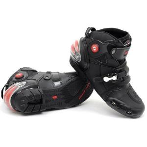 レーシングブーツ メンズ ツーリング ライディング オンロード シューズ プロテクトスポーツ 防水防寒 バイクブーツ バイク用品 オートバイ ショート