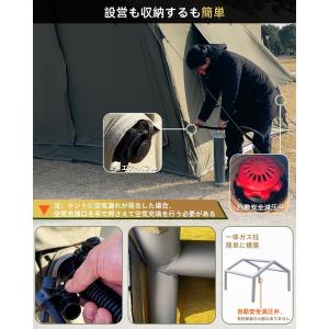 コットン風ワンポールテント ベージュ 通気性 ...の詳細画像1