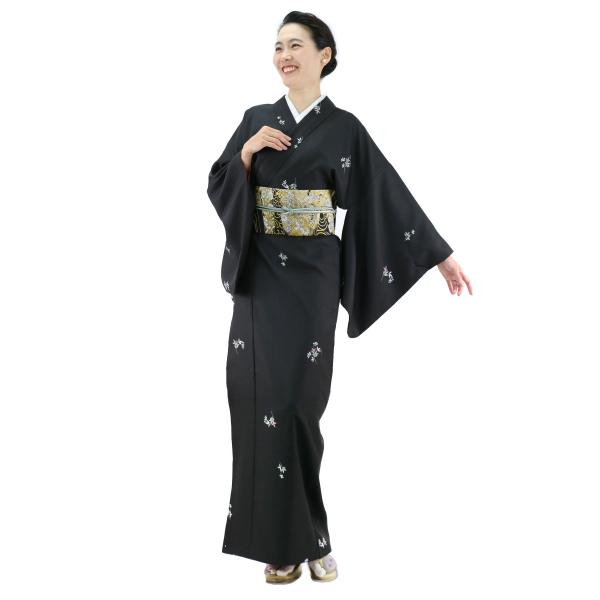 簡単に着れる 洗える 袷 4点セット(着物＋お太鼓帯＋帯締め＋簡単な半衿) レディース お仕立て上が...