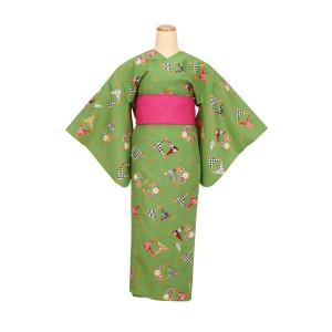 簡単に着れる 洗える 着くずれない 浴衣 SSサイズ 単品 レディース 衿