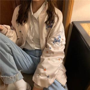 レディース　スカジャン　ジャケット　トップス　おしゃれ　ユニコーン　刺繍　かわいい　かっこいい　トレンド　人気　ジャンパー