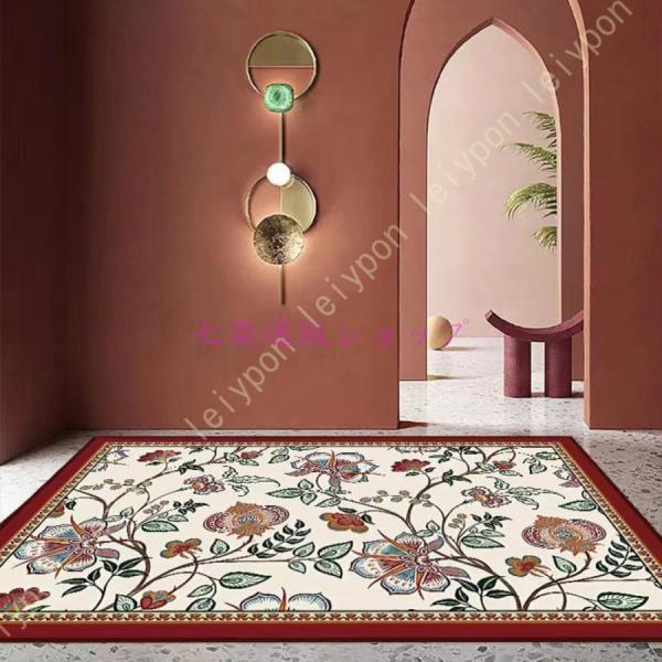 ラグ ラグマット エジプト製 ペルシャ 絨毯風 パッチワーク ウィルトン織り アンティーク風 絨毯 ...