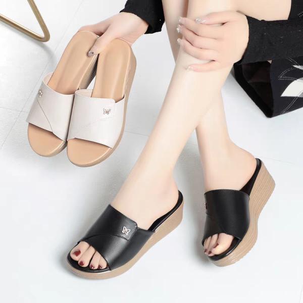 厚底 サンダル レディース 美脚 ウェッジソール ミュールサンダル ハイヒール 5センチ 脚長効果 ...