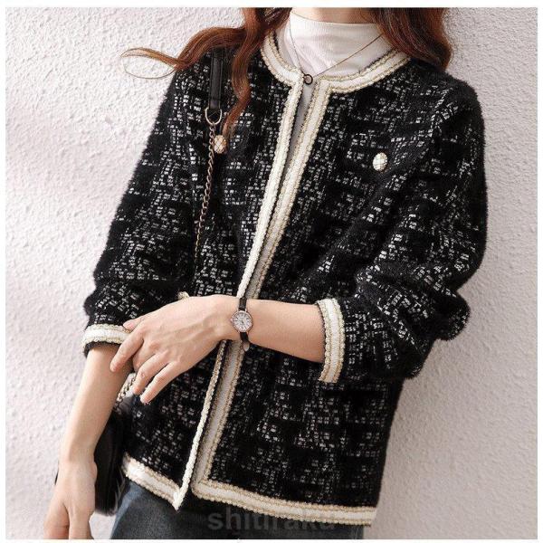 卒業式 服 レディース ツイードジャケット レディース ニットカーディガン 卒園式 入園式 服装 母...