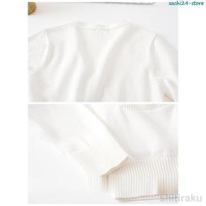 ニットカーディガン 女子高生制服 Vネック サ...の詳細画像4