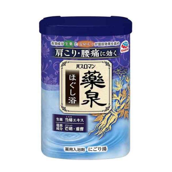 アース製薬 バスロマン薬泉 ほぐし浴 600g 4901080081711 -su  入浴剤
