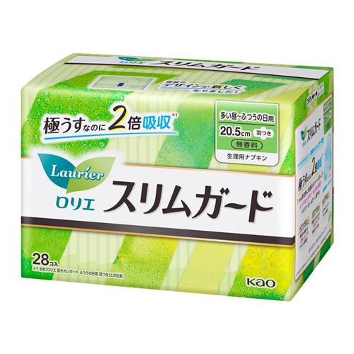 花王 ロリエ スリムガード 多い昼〜ふつうの日用 羽つき 28コ入 4901301254252 -k...